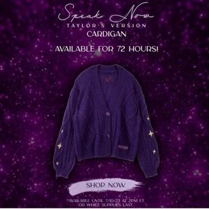 READY TO SHIP Taylor’s Version Authentic Speak Now Cardigan